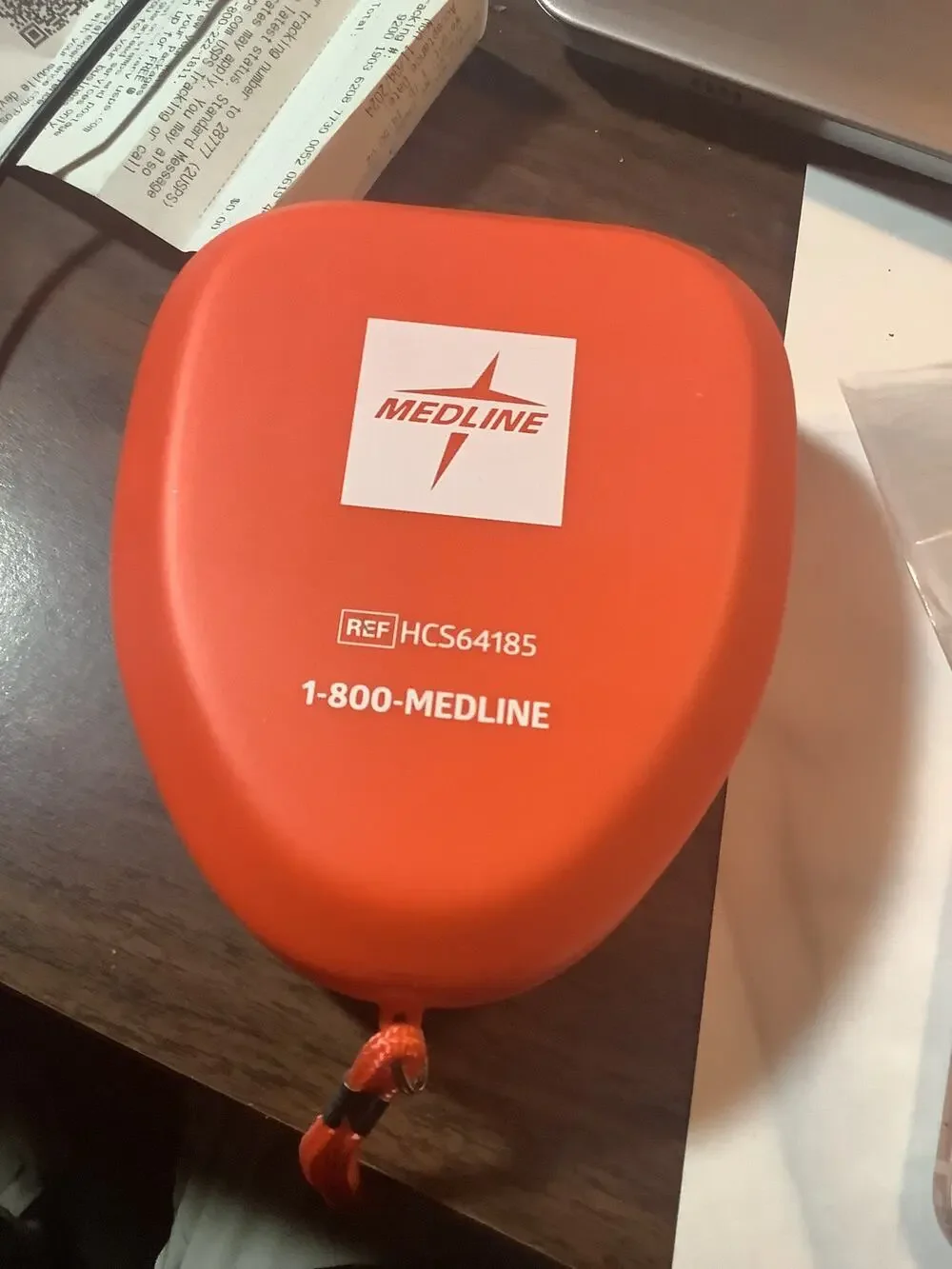 New Medline CPR Mask With Oxygen Port Adult